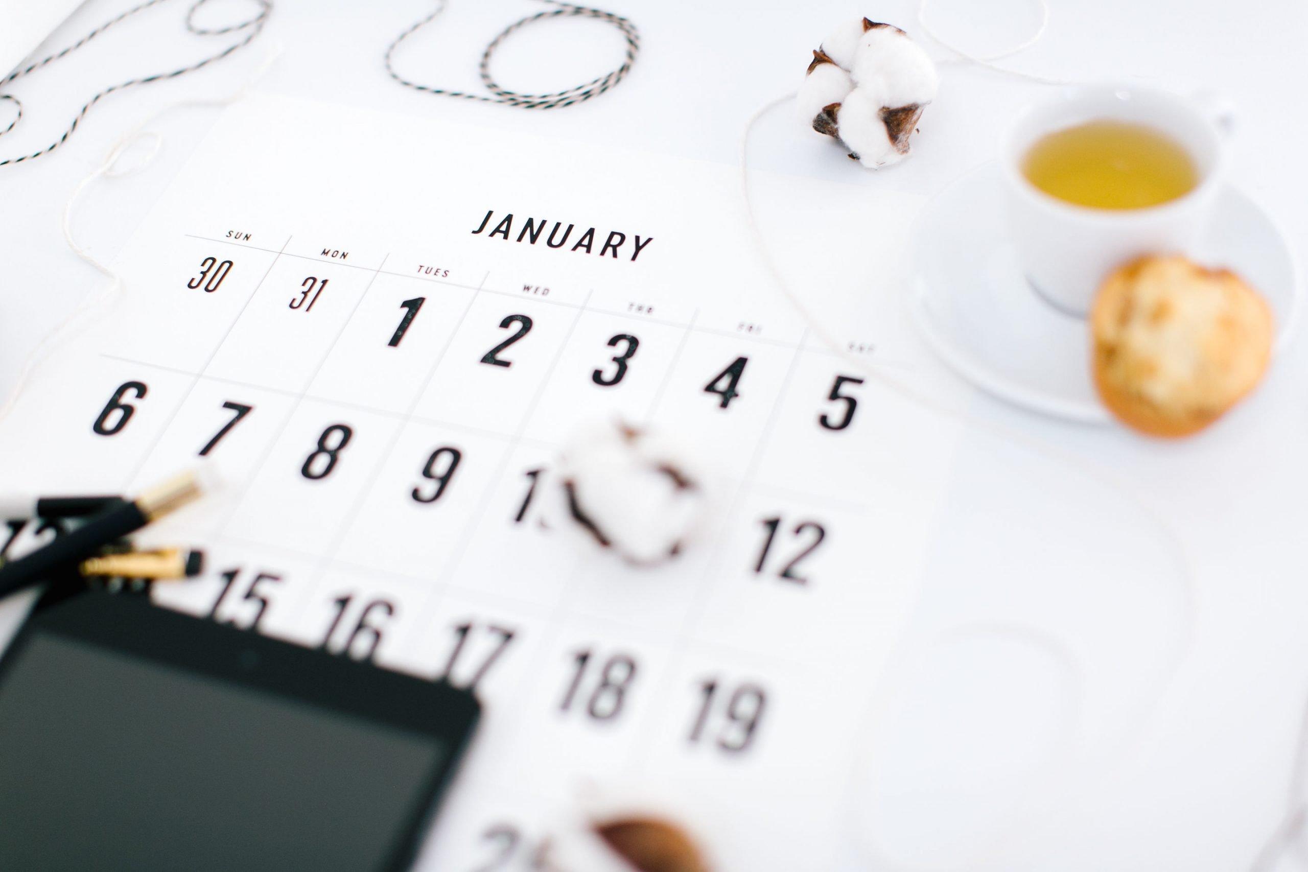 January calendar