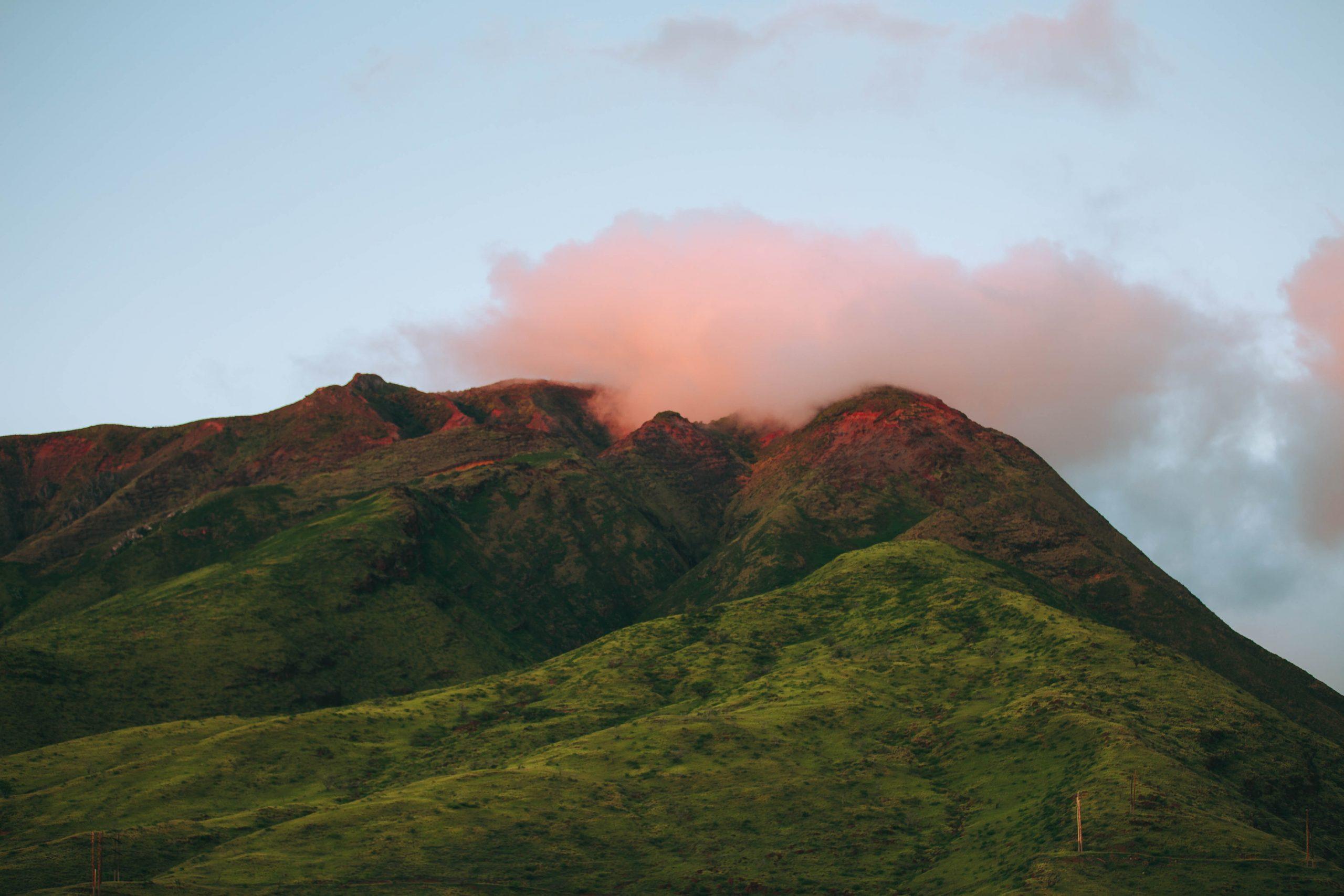 fog over the mountains