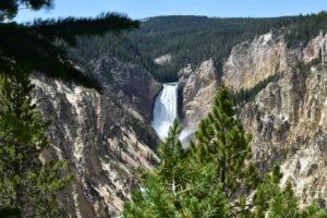waterfall in Yellowstone 