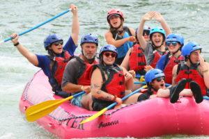 white water rafting on the Yellowstone river