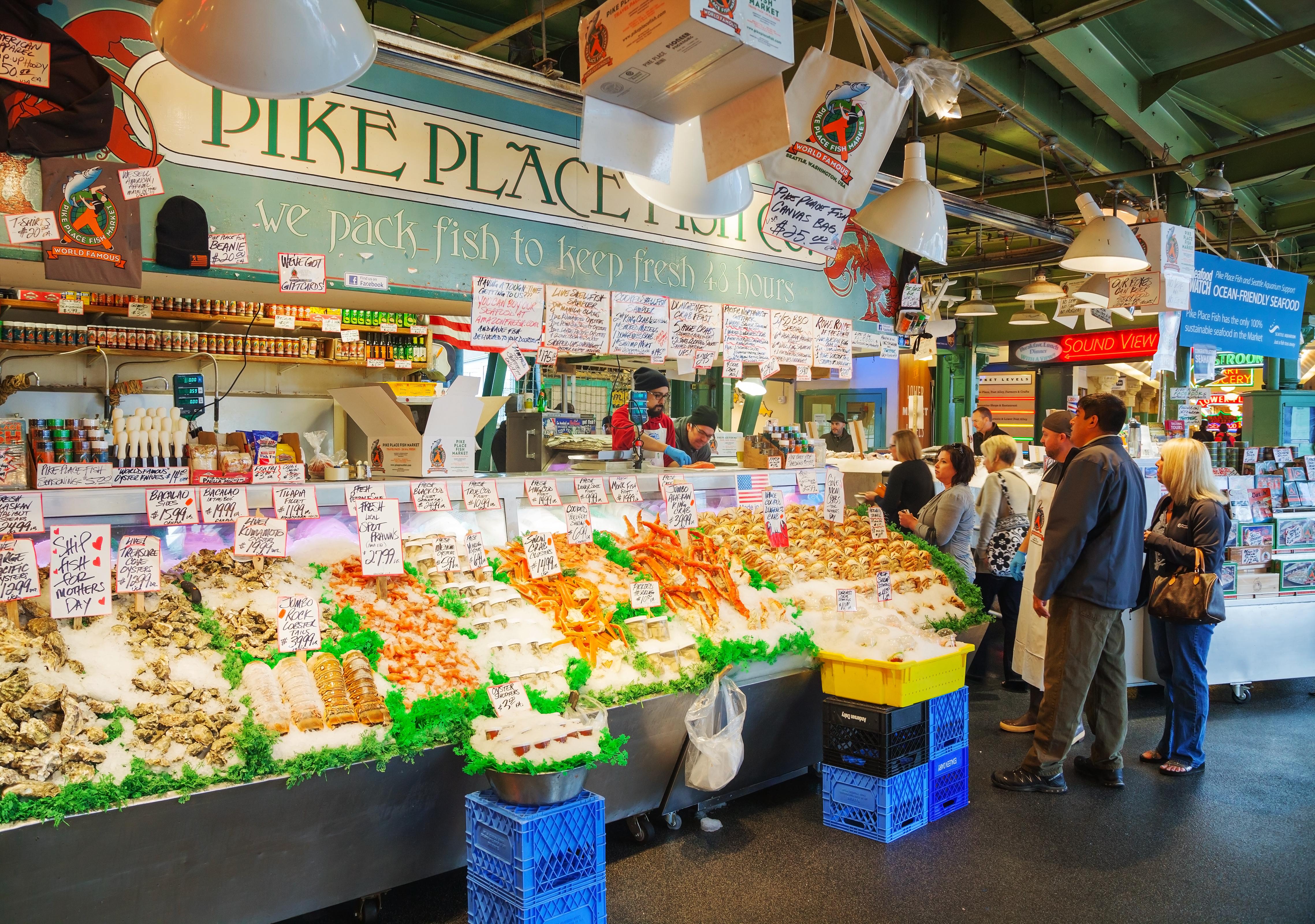 Plan Your Family Vacation in Washington with My Travel Guide - Pike's Place Market in Seattle WA
