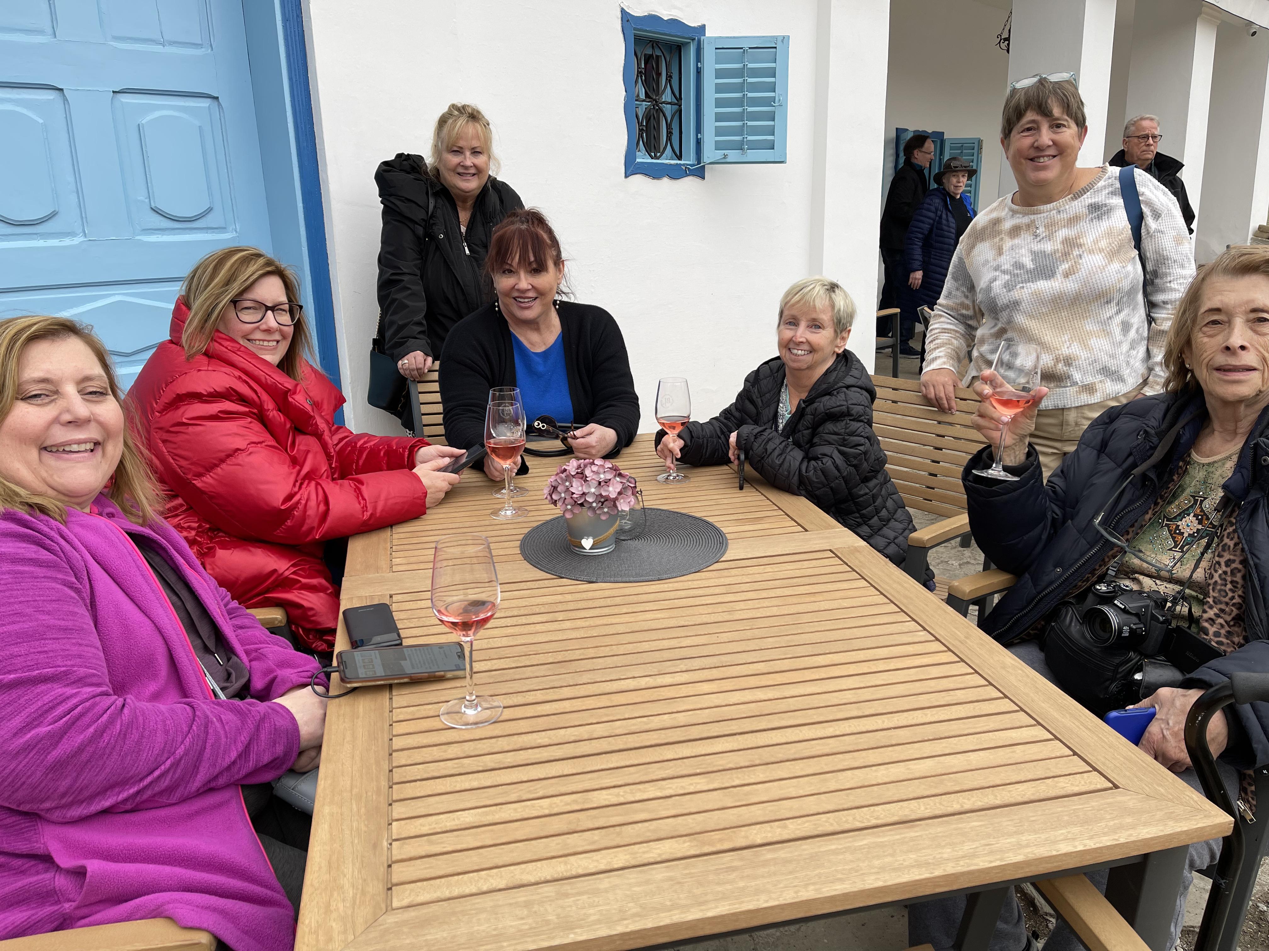wine tasting with friends in the Villany region of Hungary