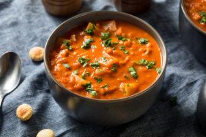 National Clam Chowder Day - Manhattan Red Clam Chowder in a Bowl