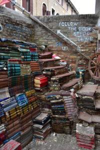 Best Bookstores to Visit During Your Family Vacation - Acqua Alta Bookstore in Venice, Italy