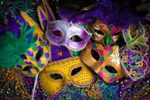 Winter Events Around the World - Mardi Gras Masks