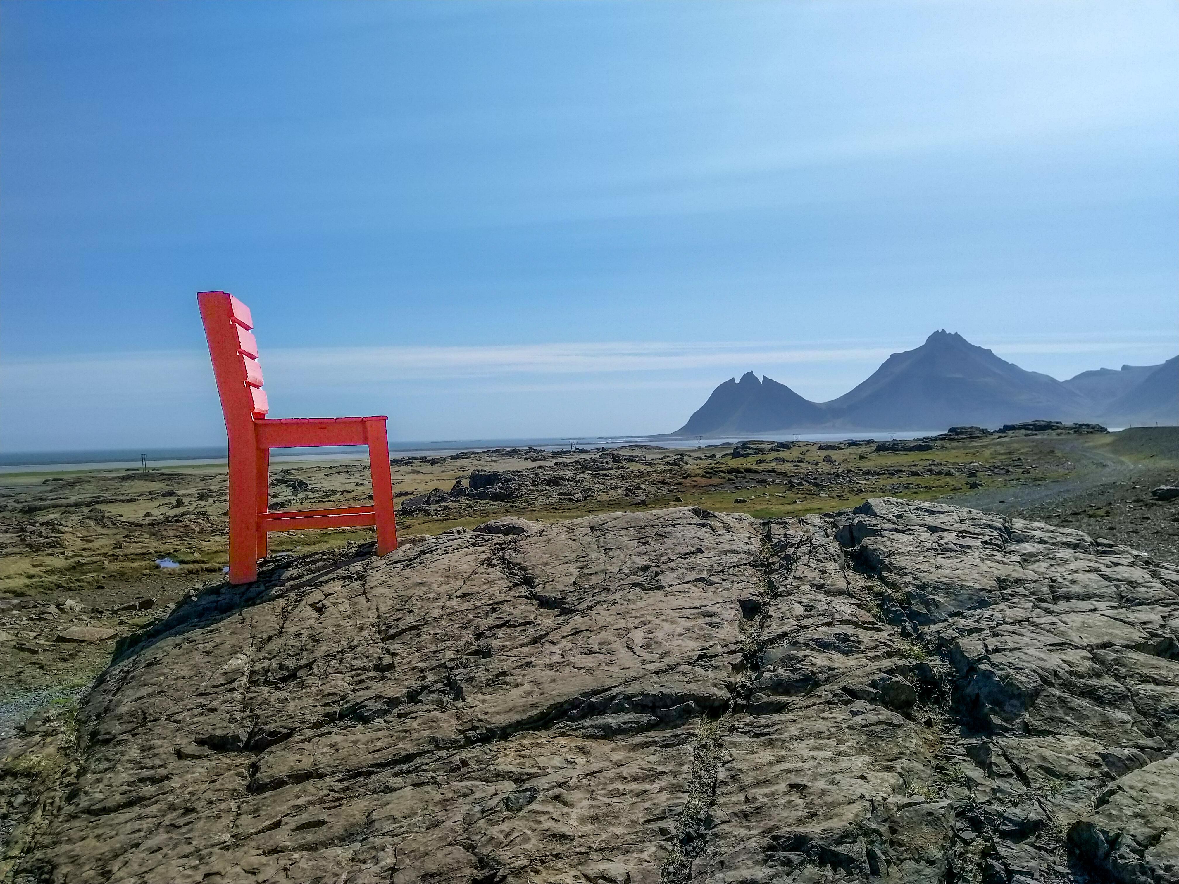 Experience the Amazing Ring Road in Iceland During a Family Vacation - Red Chair Art Installation