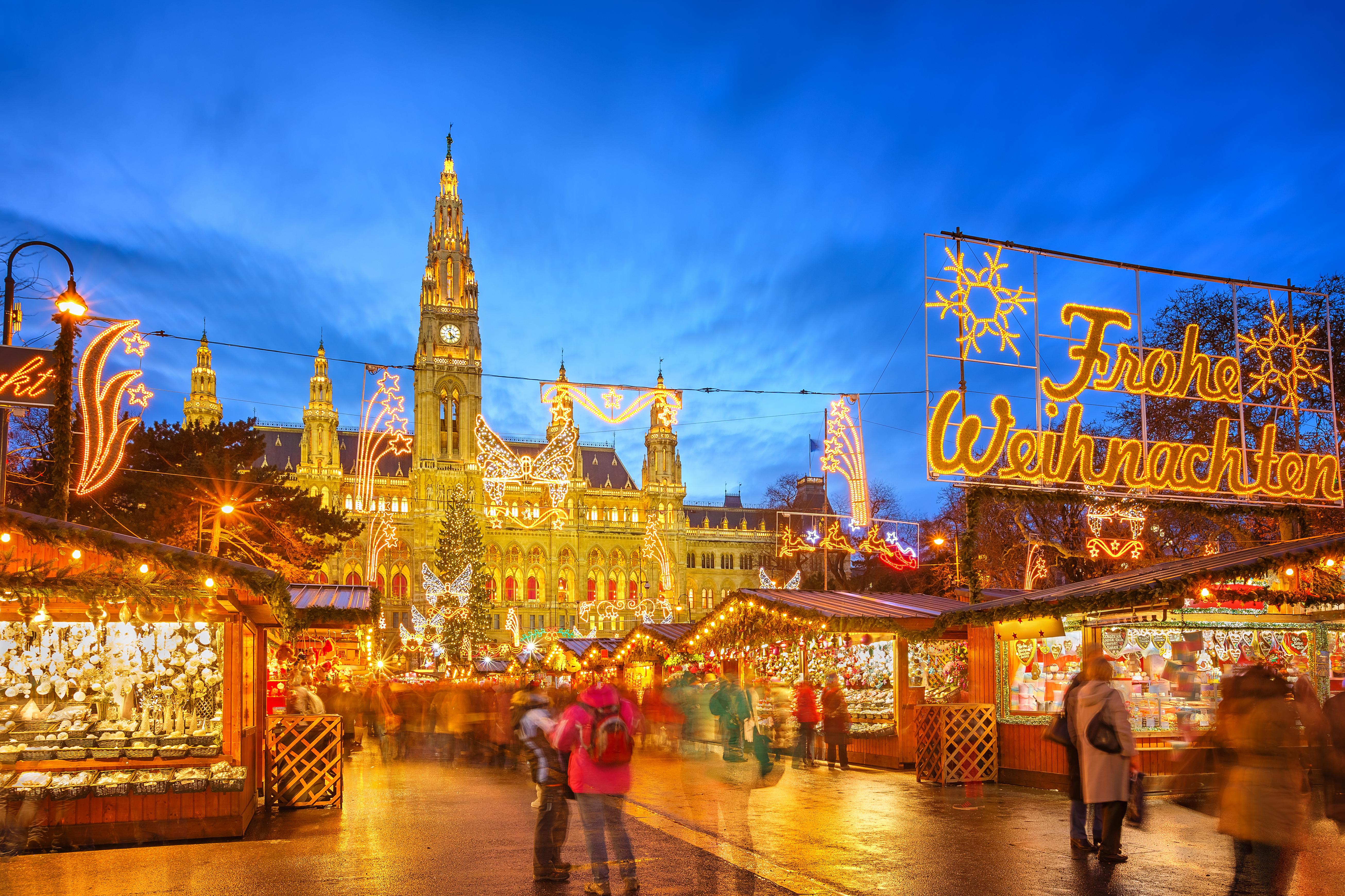 Amazing Vacation Destinations Filled with Christmas Spirit for Your Family - Christmas Market in Vienna