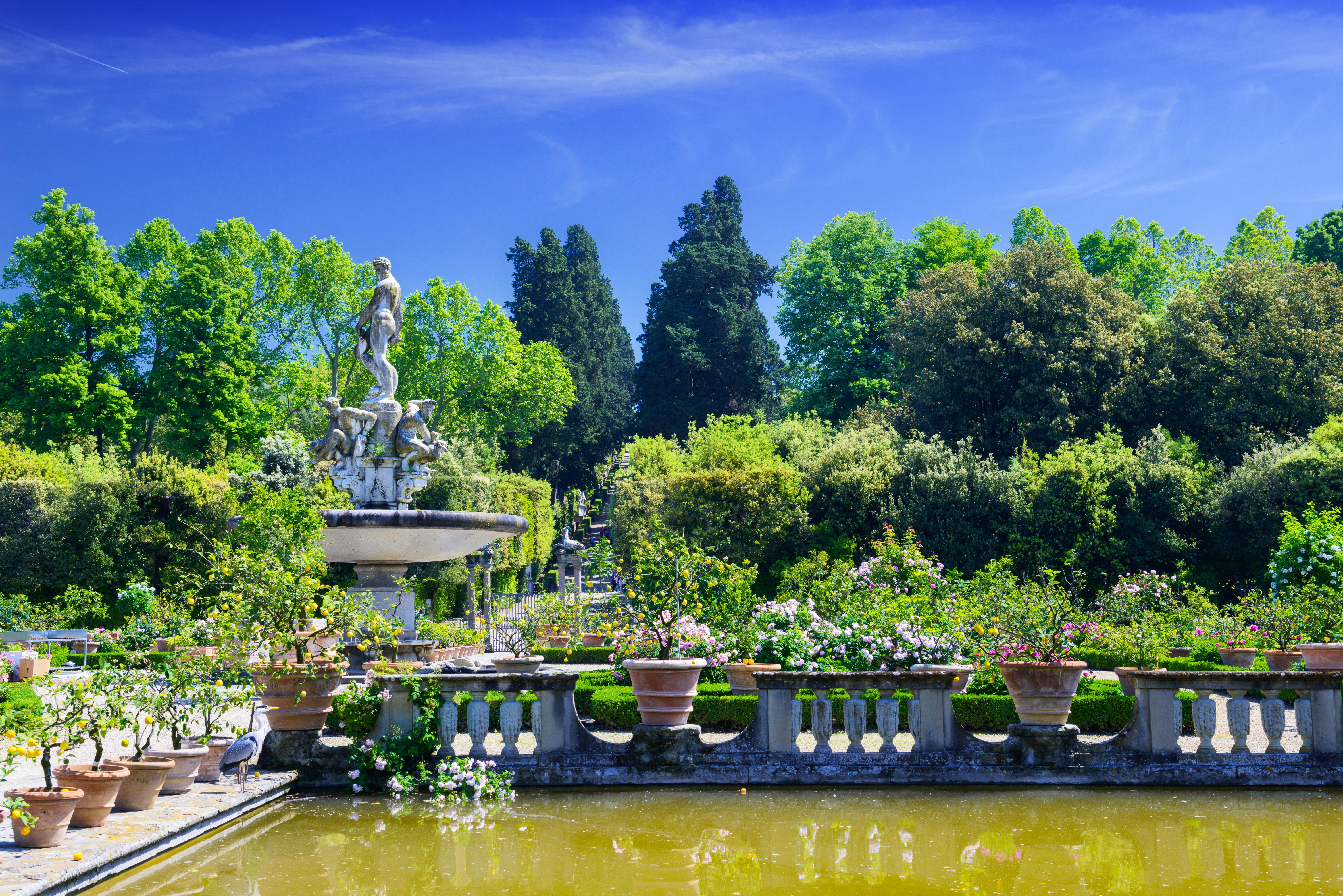 Complete 3 Chapters in a Memory Book While on a Family Vacation in Italy - Boboli Gardens in Florence Italy