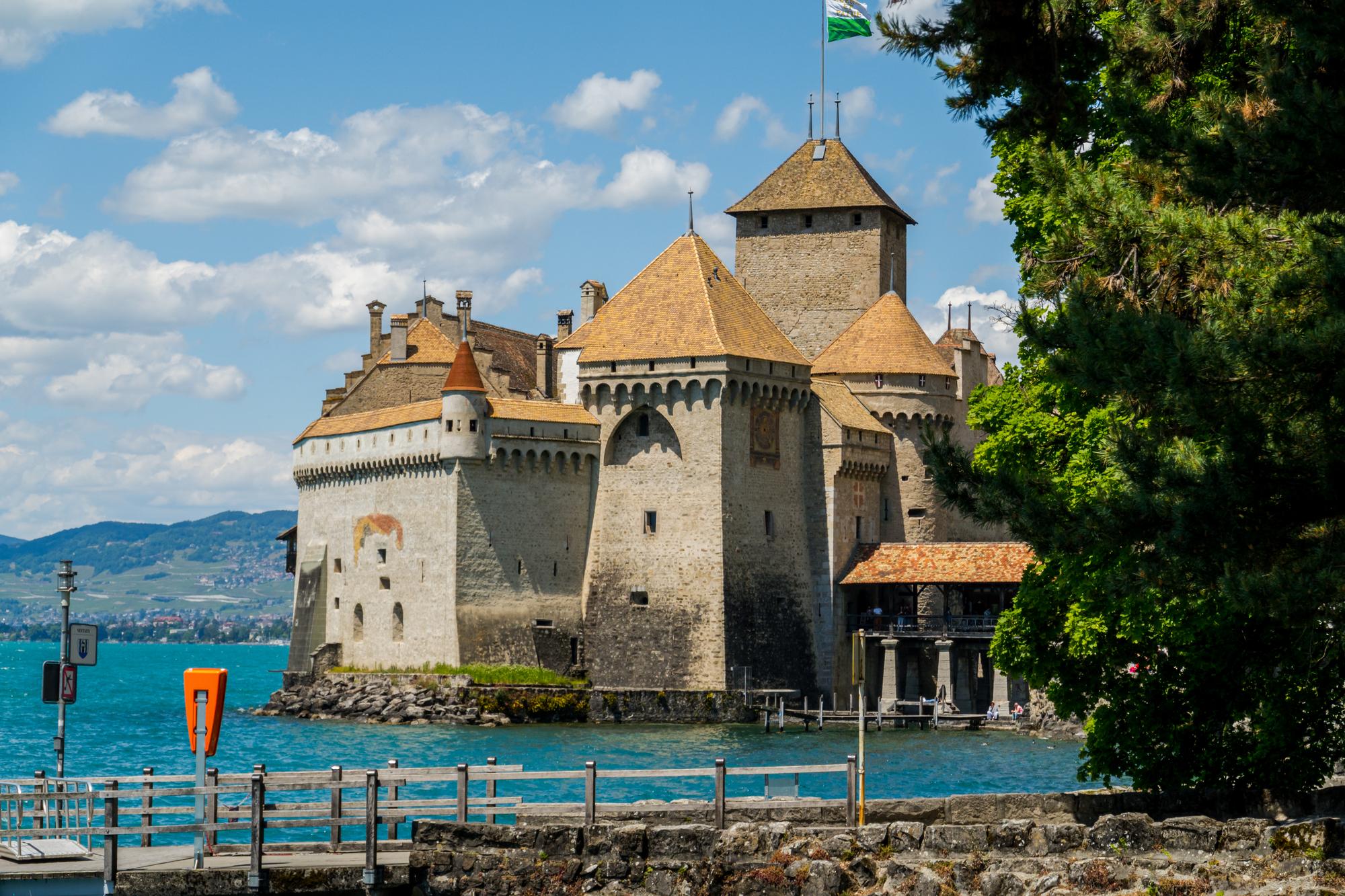 Romantic Castles to Visit as Empty Nesters Traveling to Enchanting Destinations - Chateau de Chillon in Switzerland