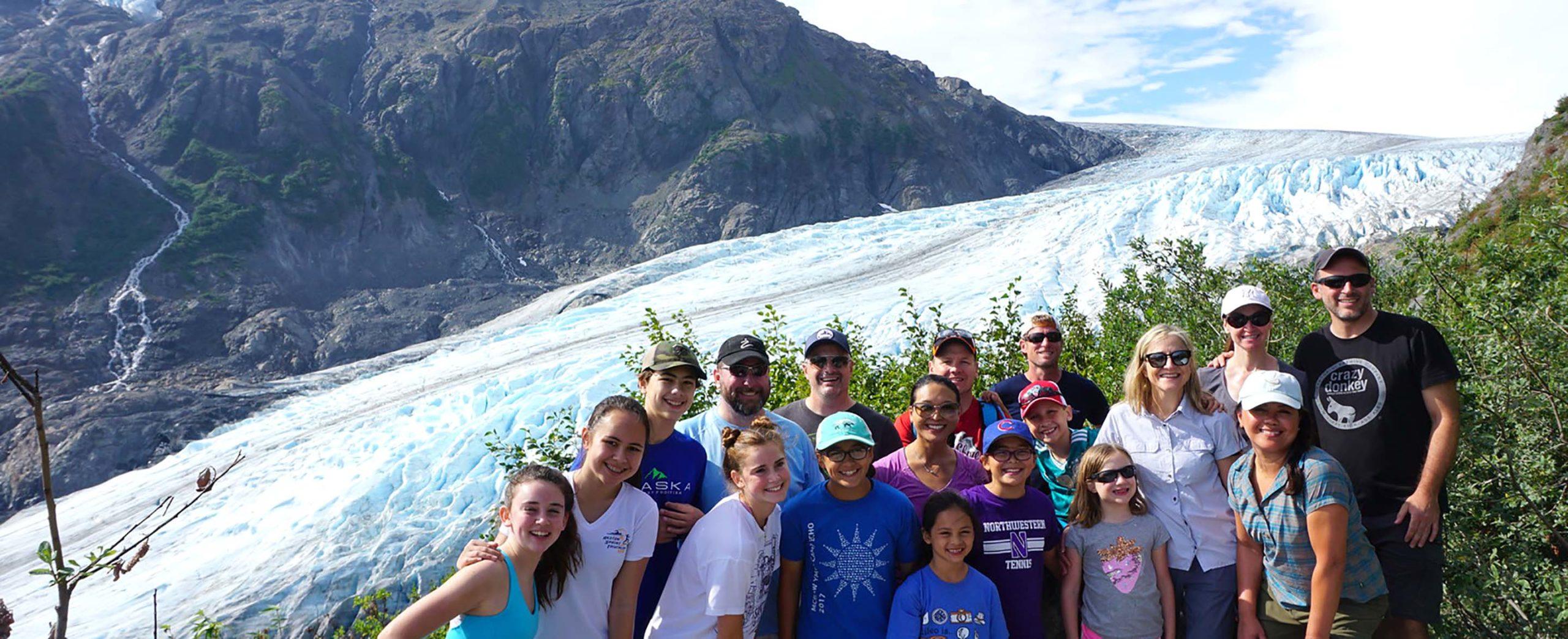 Best Destinations for Multigenerational Travel in 2025: Top Family Friendly Getaways - Family Near a Glacier in Alaska