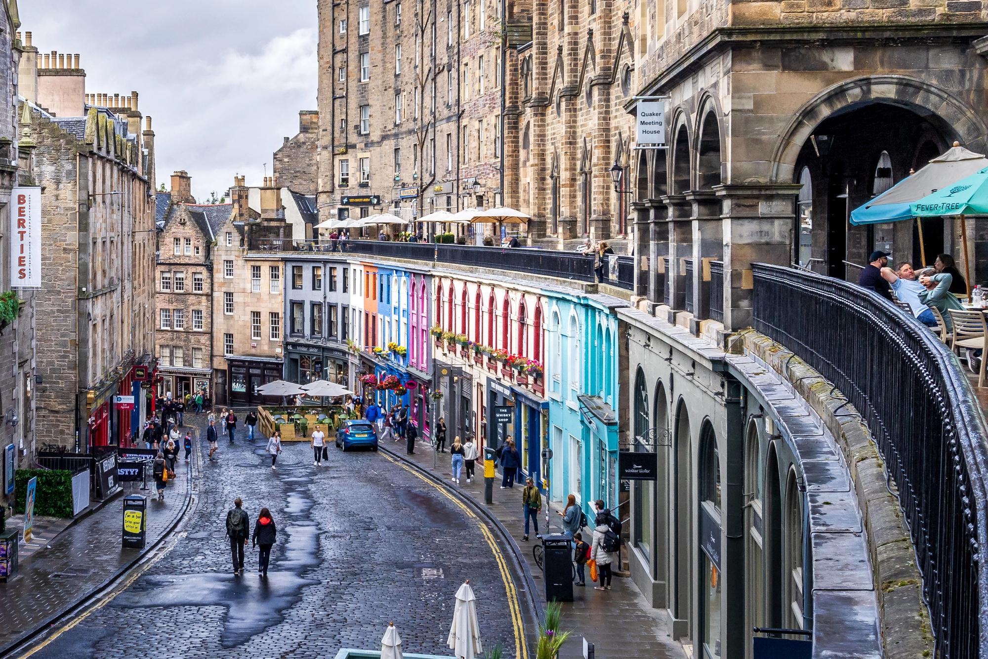 Best Family Vacation Destinations for 2025: Top Places for Adventure, Culture, and Fun - Victoria Street in Edinburgh, Scotland